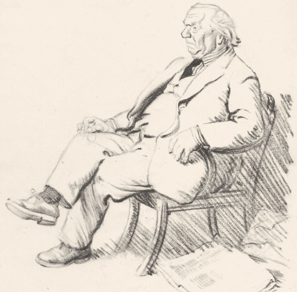 POLITICS. Low Cartoon New Statesman. Lord Oxford (Herbert Henry Asquith)  1926